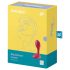 Satisfyer Backdoor Lover - Vibrador Anal Recargable e Impermeable (Rojo)