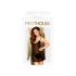 Conjunto Seducción Casual Penthouse - bata y tanga de encaje (negro) - M/L