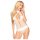 Penthouse Perfect Lover - body de tirantes al cuello - encaje blanco - L/XL