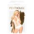 Penthouse Perfect Lover - body de tirantes al cuello - encaje blanco - L/XL