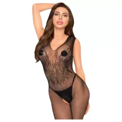 Penthouse - body de red sin mangas - negro