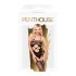 Penthouse Hot Nightfall - Conjunto negro de malla abierta y ondulada