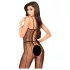 Penthouse Drop-Dead - mono abierto de red con tiras - negro