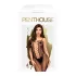 Penthouse Drop-Dead - mono abierto de red con tiras - negro