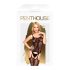 Penthouse Miss Curvy - Conjunto de Encaje de Red (Negro) - XL