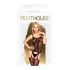 Penthouse Miss Curvy - conjunto lencería de encaje y red - negro - XL