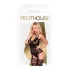Penthouse Hottie - conjunto lencería encaje tirantes red negro