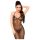 Vestido Largo Brillante Transparente con Tanga (Negro) - Penthouse Love on Fire - L/XL