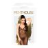 Vestido Largo Brillante Transparente con Tanga (Negro) - Penthouse Love on Fire - L/XL