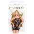 Penthouse - vestido de red transparente - negro