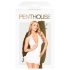 Penthouse Earth-shaker - vestido halter y tanga (blanco)