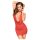 Penthouse - vestido lencero con cuello halter y tanga - rojo