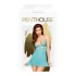 Penthouse - Conjunto lencería con tanga - encaje - azul turquesa - L/XL