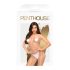 Penthouse - body de red abierto - blanco - XL
