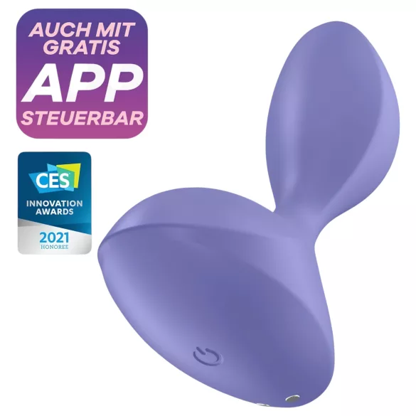 Satisfyer Sweet Seal - Vibrador anal controlado por aplicación (morado)