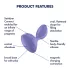 Satisfyer Sweet Seal - Vibrador anal controlado por aplicación (morado)