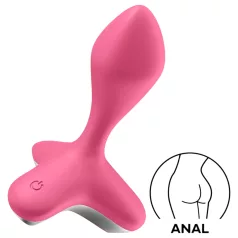   Satisfyer Game Changer - consolador anal vibrador recargable - silicona rosa