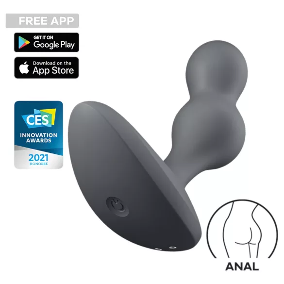 Satisfyer Deep Diver - Vibrador anal controlado por app (gris)