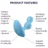 Satisfyer Deep Diver - Vibrador anal controlado por app (azul)