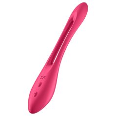   Satisfyer - Vibrador flexible recargable para pareja - silicona roja