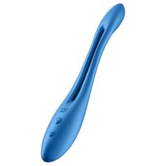   Satisfyer - vibrador para parejas flexible recargable - silicona azul