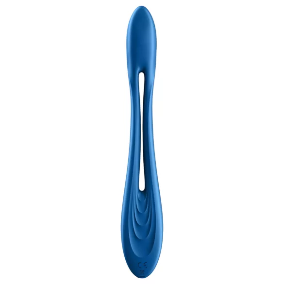Satisfyer - vibrador para parejas flexible recargable - silicona azul