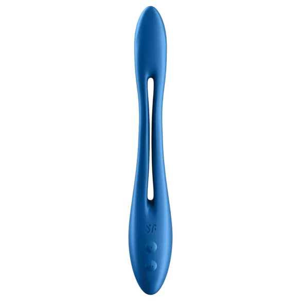 Satisfyer - vibrador para parejas flexible recargable - silicona azul