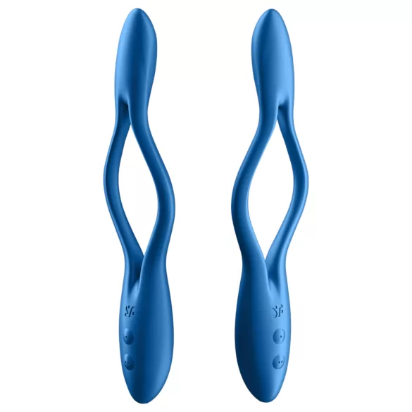 Satisfyer - vibrador para parejas flexible recargable - silicona azul