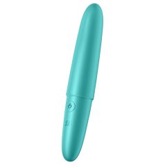   Satisfyer - Mini bala vibradora impermeable - potente - silicona turquesa