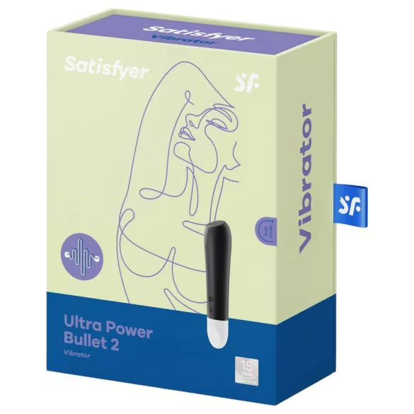 Satisfyer - Bala vibradora impermeable - recargable - negro