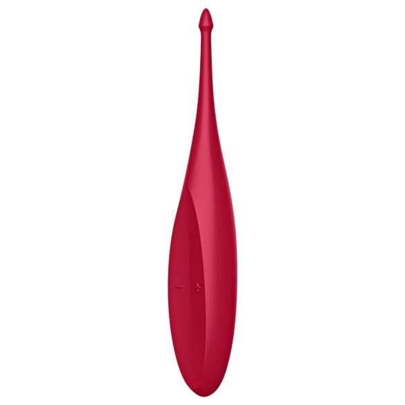 Satisfyer Twirling Fun - Vibrador recargable e impermeable para clítoris (rojo)