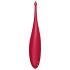 Satisfyer Twirling Fun - Vibrador recargable e impermeable para clítoris (rojo)