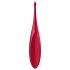 Satisfyer Twirling Fun - Vibrador recargable e impermeable para clítoris (rojo)