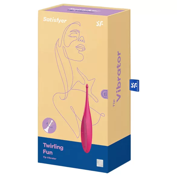 Satisfyer Twirling Fun - vibrador de clítoris recargable impermeable rosa
