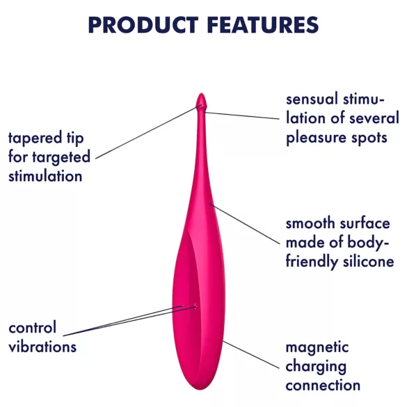 Satisfyer Twirling Fun - vibrador de clítoris recargable impermeable rosa