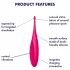 Satisfyer Twirling Fun - vibrador de clítoris recargable impermeable rosa