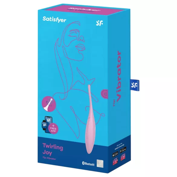Satisfyer Twirling Joy - Vibrador de clítoris controlado por app (rosa)