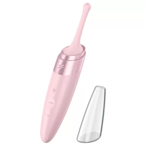 Satisfyer Twirling Delight - vibrador succionador de clítoris impermeable rosa