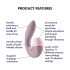 Satisfyer Supernova - vibrador 2 en 1 con ondas de aire (rosa)
