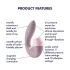 Satisfyer Supernova - estimulador succión y vibrador recargable 2 en 1 - rosa