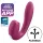 Satisfyer Sunray - vibrador 2 en 1 recargable con ondas de aire (rojo)
