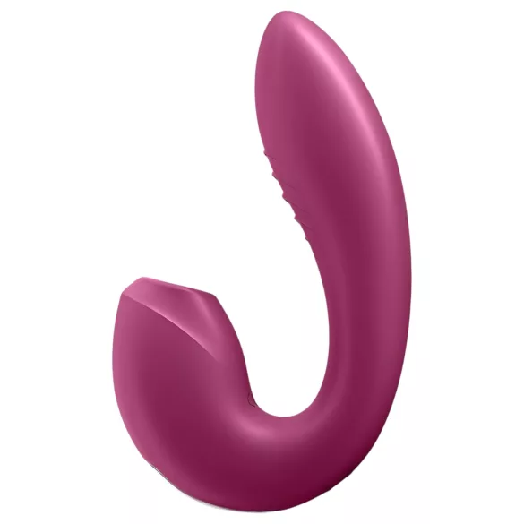Satisfyer Sunray - vibrador 2 en 1 recargable con ondas de aire (rojo)