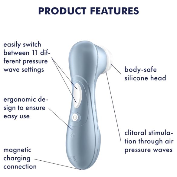 Satisfyer Pro 2 Gen2 - succionador de clítoris recargable - azul