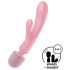 Satisfyer Triple Lover - Vibrador masajeador punto G y clítoris - silicona rosa