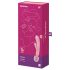 Satisfyer Triple Lover - Vibrador masajeador punto G y clítoris - silicona rosa