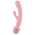 Satisfyer Triple Lover - Vibrador masajeador punto G y clítoris - silicona rosa