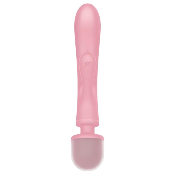 Satisfyer Triple Lover - Vibrador masajeador punto G y clítoris - silicona rosa