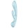 Satisfyer Triple Oh - Vibrador recargable con brazo para clítoris (azul)