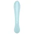 Satisfyer Triple Oh - vibrador recargable con estimulador de clítoris - azul