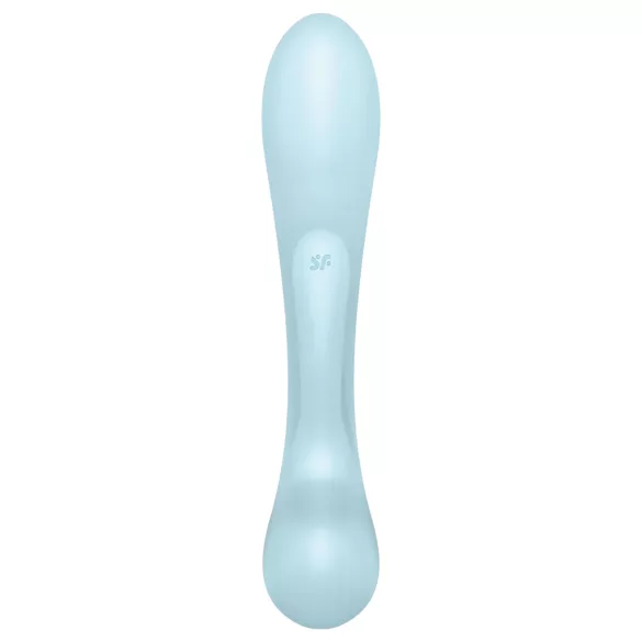 Satisfyer Triple Oh - vibrador recargable con estimulador de clítoris - azul
